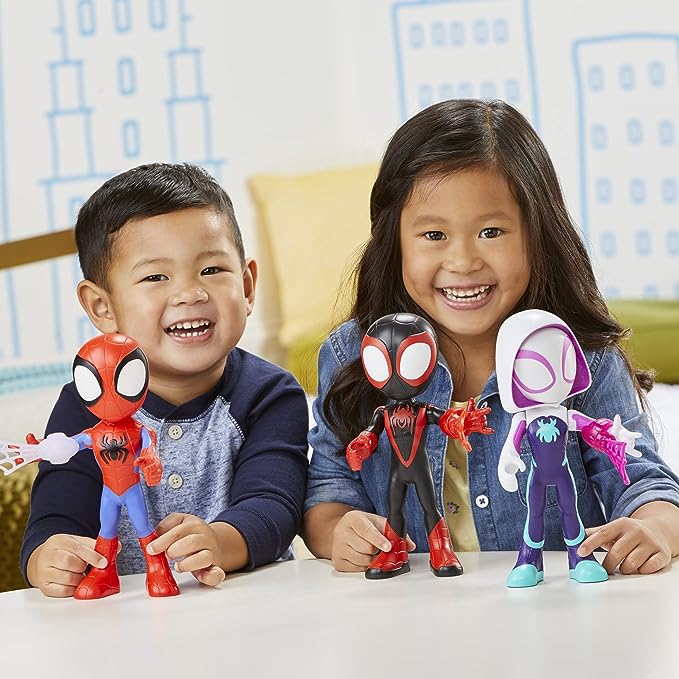 Spidey and his Amazing Friends Supersized Hero Multipack, 3 Large Action Figures, Marvel Preschool Super Hero Toy, Ages 3 and Up, 9 Inches (Amazon Exclusive) - Figurio