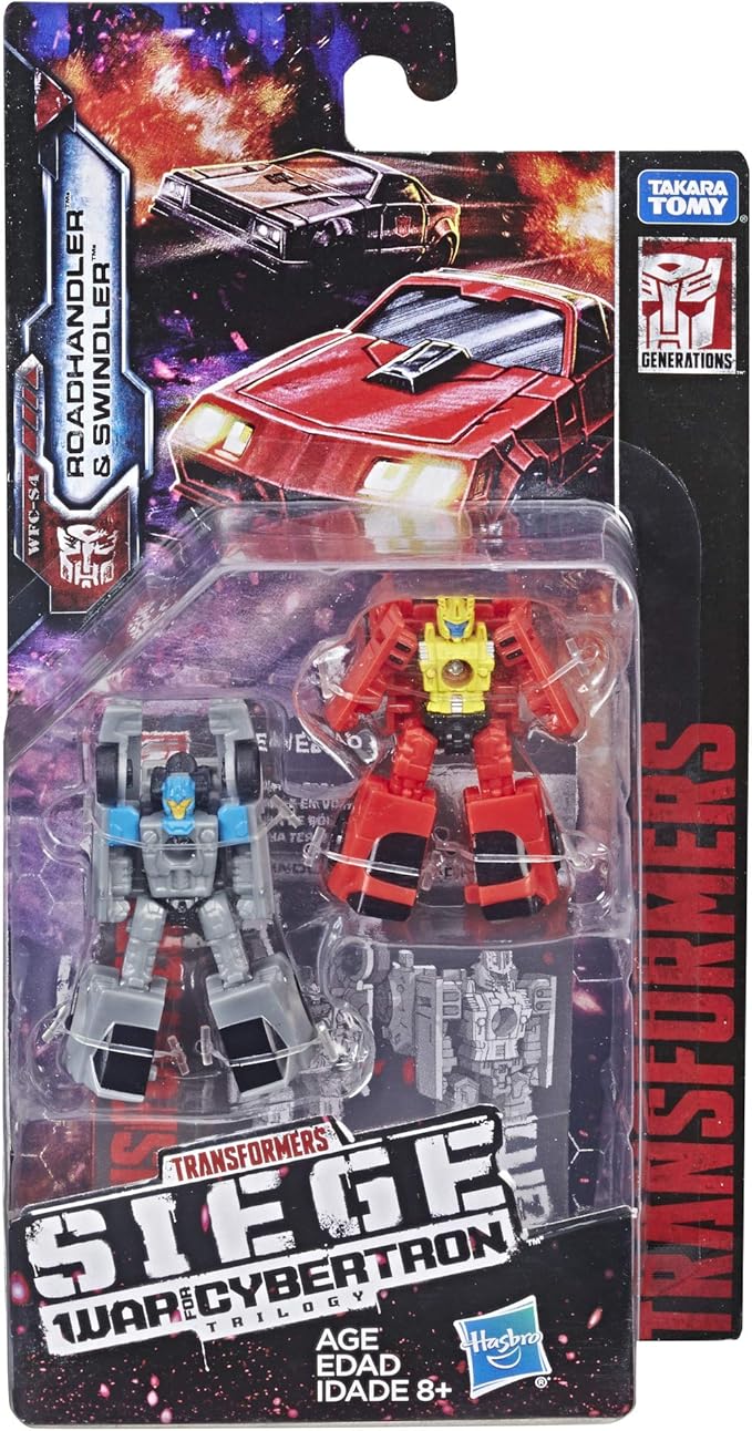 Transformers Generations War for Cybertron: Siege Micromaster Wfc-S4 Autobot Race Car Patrol 2 Pack Action Figure Toys - Figurio