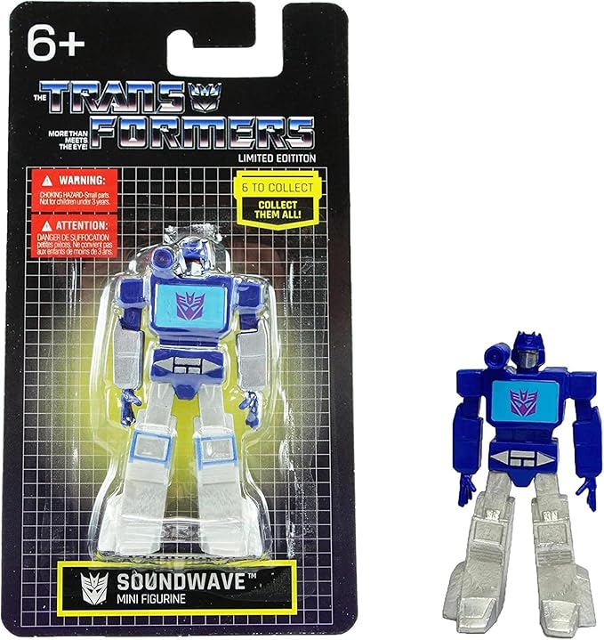 Limited Edition Transformers 2.5" Mini Figure Collectible Twin Packs - Grimlock & Soundwave - Figurio