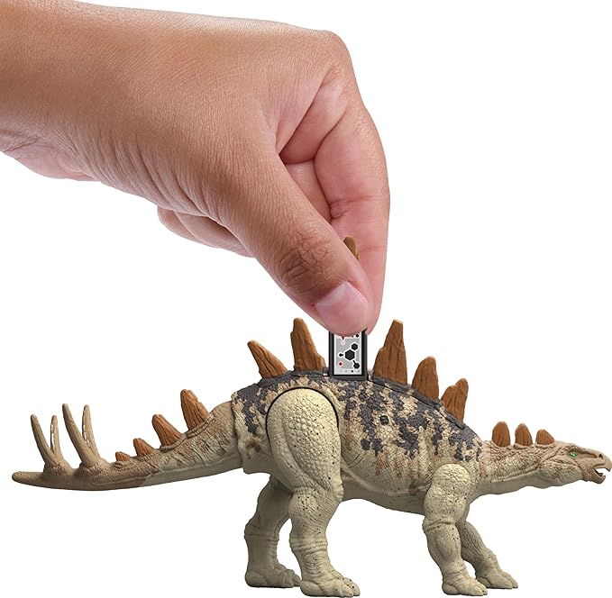 Mattel Jurassic World Strike Attack Tuojiangosaurus Dinosaur Toy with Single Strike Action, Movable Joints, Action Figure with Physical & Digital Play - Figurio