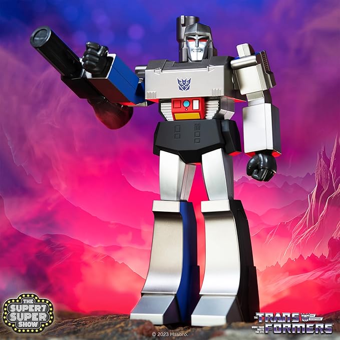 Super7 Super Cyborg Transformers Goodbye Megatron - 12" Transformers Action Figure with Accessory Classic Cartoon Collectibles and Retro Toys - Figurio