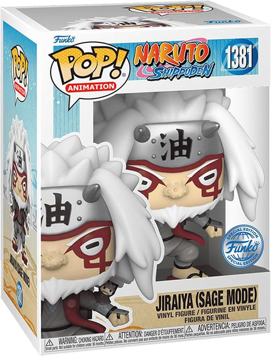 Funko Pop! Animation Naruto Shippuden: Jiraiya Sage Mode (Toad) Sanin Special Edition Multicolor Exclusive Vinyl Figure #1381 - Figurio