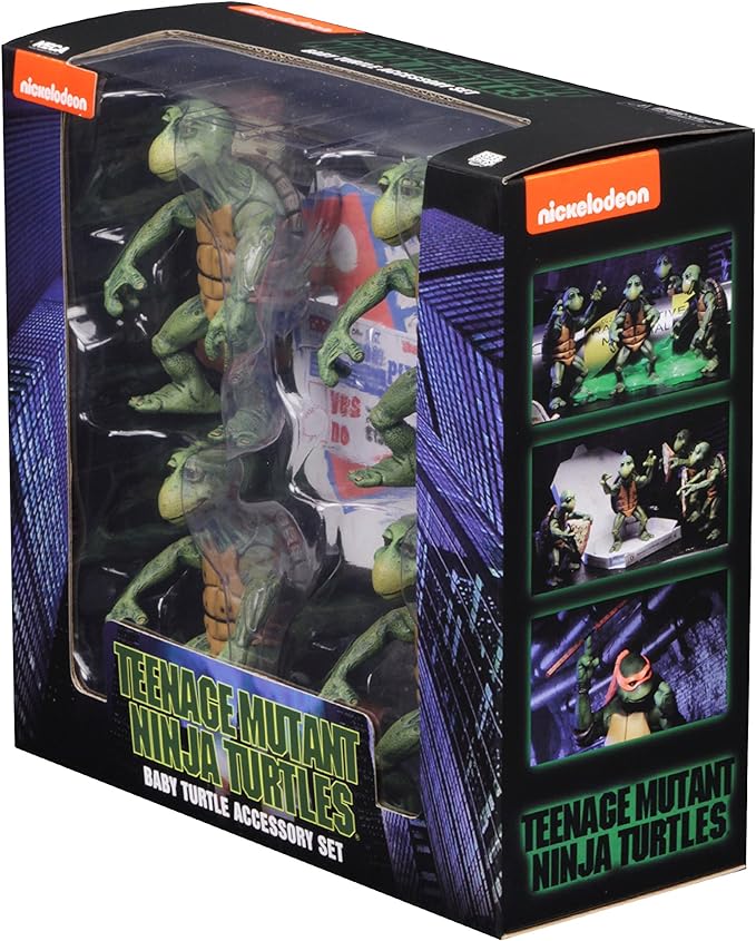 NECA - Teenage Mutant Ninja Turtles (1990 Movie) - 1/4 Scale Action Figures - Baby Turtles Set - Figurio