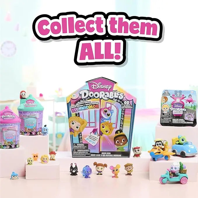 Just Play Disney Doorables Mini Peek Technicolor Takeover 2-Pack, 1.5-inch Collectible Figures, Kids Toys for Ages 5 Up - Figurio