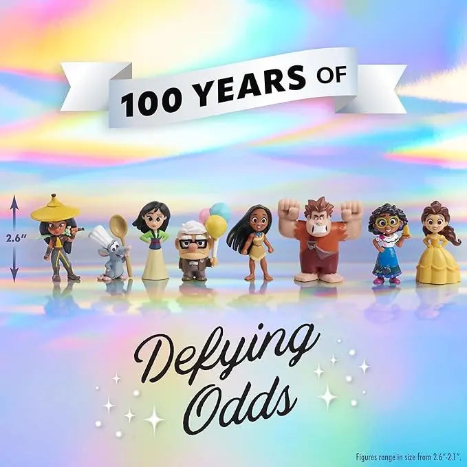 Disney100 Years of Defying Odds Celebration Collection Limited Edition 8-piece Figure Pack, Kids Toys for Ages 3 Up by Just Play - Figurio