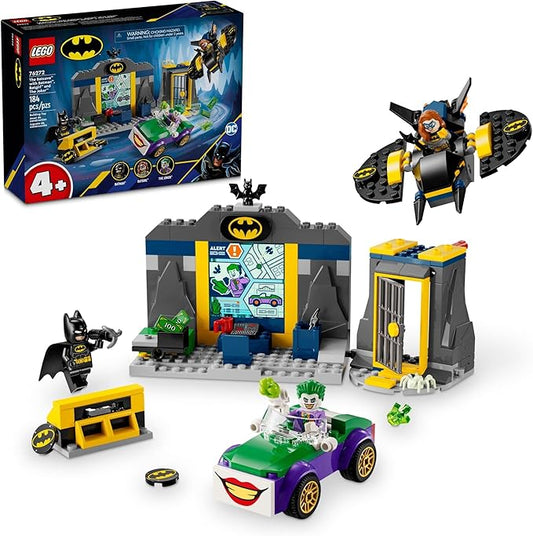 LEGO DC Batman: The Batcave with Batman, Batgirl & The Joker, Fun Super Hero Toy, Gift for Kids Ages 4 and Up with Batman Action Figures, 76272 - Figurio