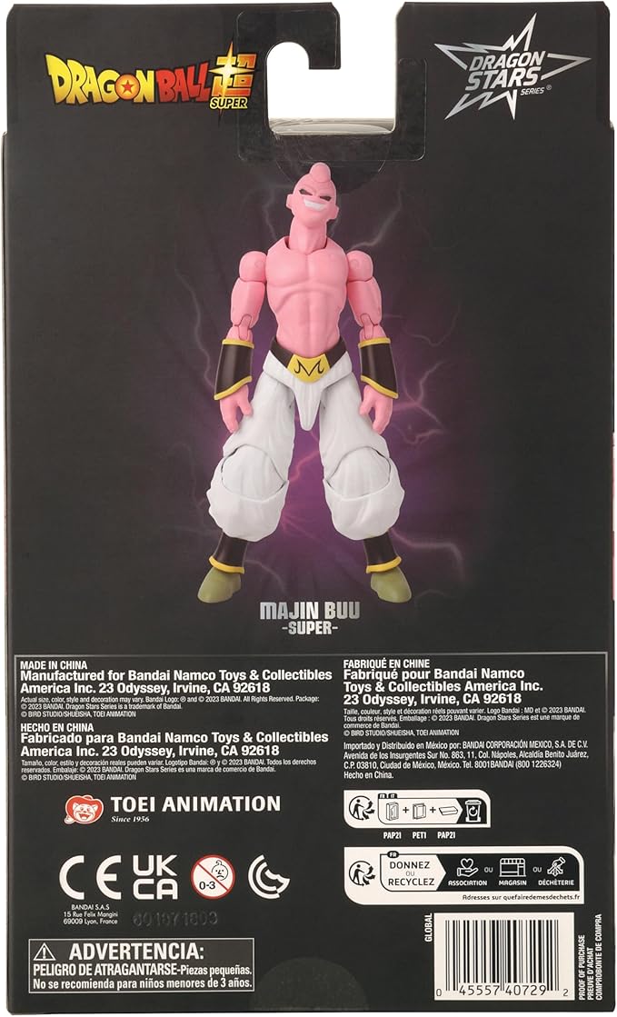 Dragon Ball Super - Dragon Stars - Majin Buu Super, 6.5" Action Figure - Figurio