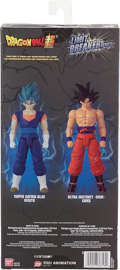 Bandai Namco - Dragon Ball Super - Super Saiyan Blue Vegitto, Limit Breaker 12" Action Figure - Figurio