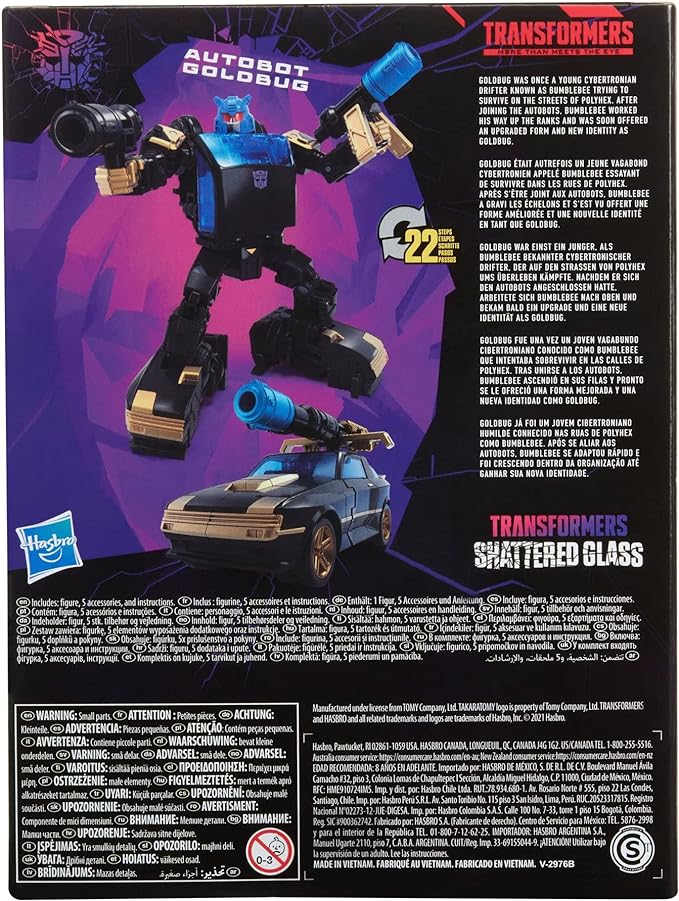 Transformers Shattered Glass Deluxe Class Autobot Goldbug 4.0 inch Exclusive - Figurio