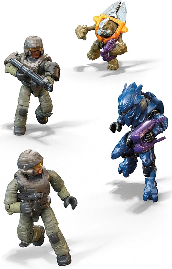 Mega Construx Halo Recon Getaway mongoose vehicle Halo Infinite Construction Set with UNSC Marine character figure, Building Toys for Kids - Figurio