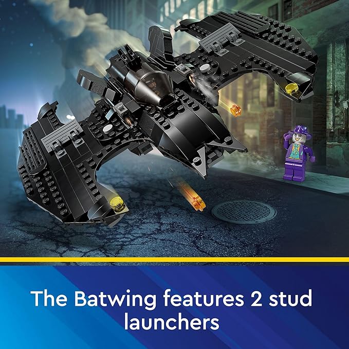 LEGO DC Batwing: Batman vs. The Joker 76265 DC Super Hero Playset, Features 2 Minifigures and a Batwing Toy Based on DC’s Iconic 1989 Batman Movie, DC Birthday Gift for 8 Year Olds - Figurio