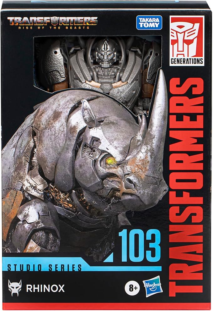 Transformers Toys Studio Series Voyager Class 103 Rhinox Toy, Rise of The Beasts, 6.5-inch, Action Figure for Boys and Girls Ages 8 and Up - Figurio