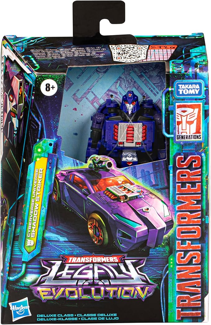 Transformers Toys Legacy Evolution Deluxe Cyberverse Universe Shadow Striker Toy, 5.5-inch, Action Figure for Boys and Girls Ages 8 and Up - Figurio