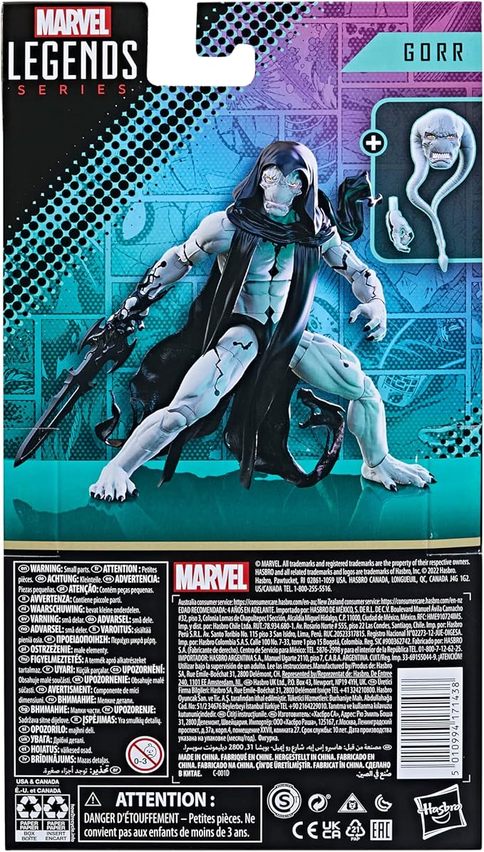 Marvel Legends Series Thor Comics Gorr Action Figure 6-Inch Collectible Toy, 2 Accessories (Amazon Exclusive) - Figurio