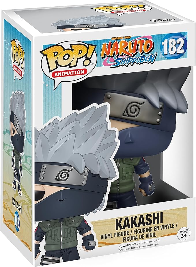 Funko POP Anime: Naruto Shippuden Kakashi Toy Figure, Gray - Figurio