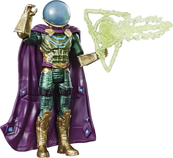 Spider-Man: Far from Home Marvel’s Mysterio 6"-Scale Villain Action Figure Toy – Ages 4 & Up - Figurio