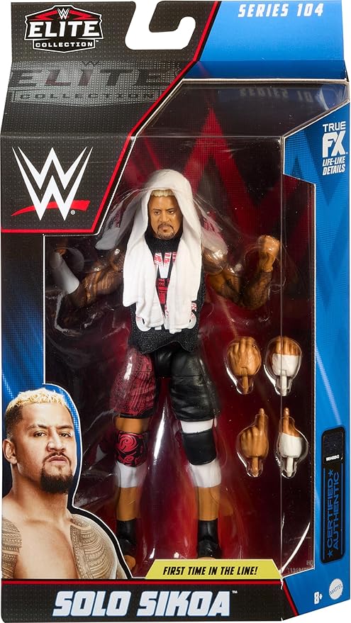 Mattel WWE Solo Sikoa Elite Collection Action Figure with Accessories, Articulation & Life-like Detail, Collectible Toy, 6-inch - Figurio