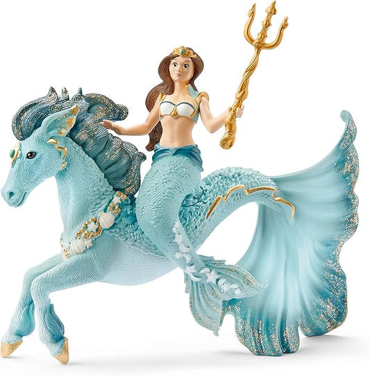 Schleich bayala, Mermaid and Unicorn Toys for Girls and Boys, Mermaid Eyela Figure with Underwater Unicorn Toy, Ages 5+ - Figurio