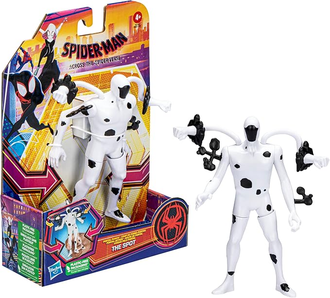 Marvel Spider-Man Across The Spider-Verse Portal Punch The Spot Toy, 6-Inch-Scale Deluxe Action Figure, Marvel Toys for Kids Ages 4 and Up - Figurio