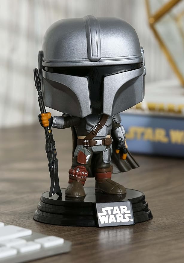 Funko Pop! Star Wars: The Mandalorian Action Figure, The Mandalorian Vinyl Bobblehead - Figurio