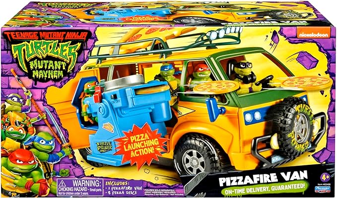 Teenage Mutant Ninja Turtles: Mutant Mayhem Pizza Fire Delivery Van by Playmates Toys - Figurio