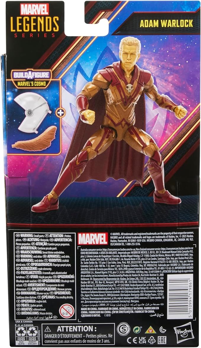 Marvel Legends Series Adam Warlock, Guardians of The Galaxy Vol. 3 6-Inch Collectible Action Figures, Toys for Ages 4 and Up - Figurio