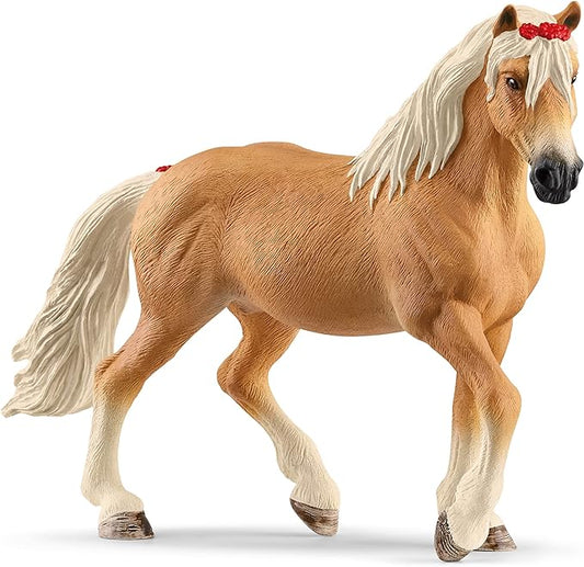 Schleich Horses 2023, Horse Club, Horse Toys for Girls and Boys Haflinger Mare Horse Toy Figurine, Ages 5+ - Figurio