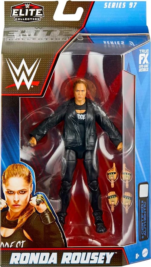 Mattel WWE Ronda Rousey Elite Collection Action Figure, Deluxe Articulation & Life-like Detail with Iconic Accessories, 6-inch - Figurio