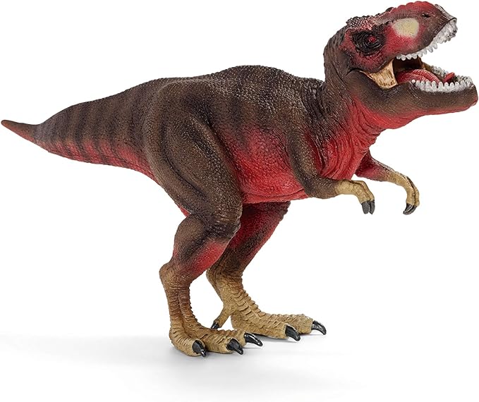 Schleich Dinosaurs Tyrannosaurus Rex - King of the Dinosaurs Tyrannosaurus Rex Toy with TRex Chomping Action Jaw, Dino World Action Figure for Boys and Girls, Gift Ready, Ages 4+ - Figurio