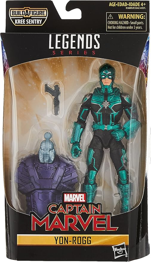 Marvel Captain Marvel 6-inch Legends Yon-Rogg Kree Figure for Collectors, Kids, and Fans - Figurio