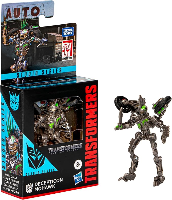 Transformers Toys Studio Series Core The Last Knight Decepticon Mohawk, 3.5-inch Converting Action Figure, 8+ - Figurio