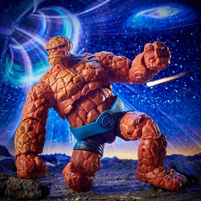 Marvel Legends Series Fantastic Four 6-inch Collectible Action Figure Thing Toy, Premium Design, 1 Accessory 2 Build-A-Figure Parts - Figurio