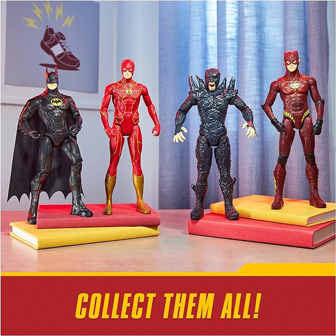 DC Comics, The Flash Action Figure, 12-inch The Flash Movie Collectible, Kids Toys for Boys and Girls Ages 3 and up - Figurio