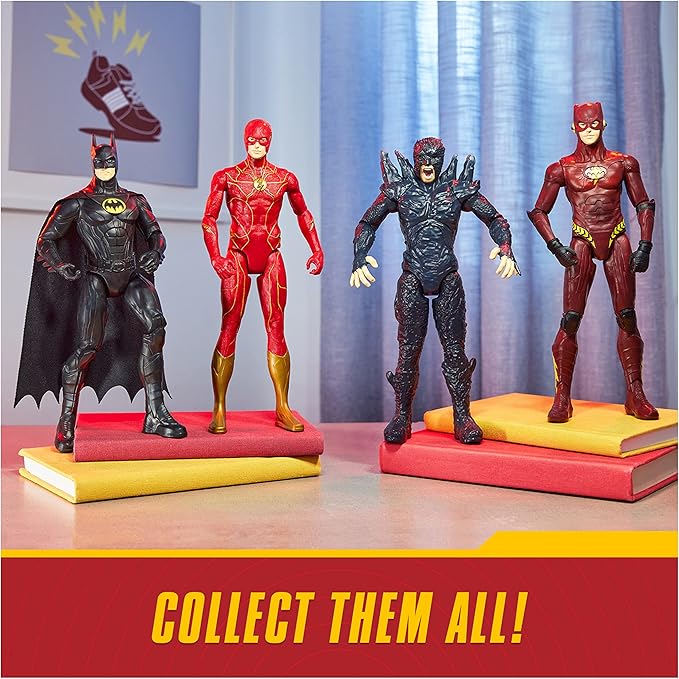 DC Comics, The Flash Action Figure, 12-inch The Flash Movie Collectible, Kids Toys for Boys and Girls Ages 3 and up DC+Comics