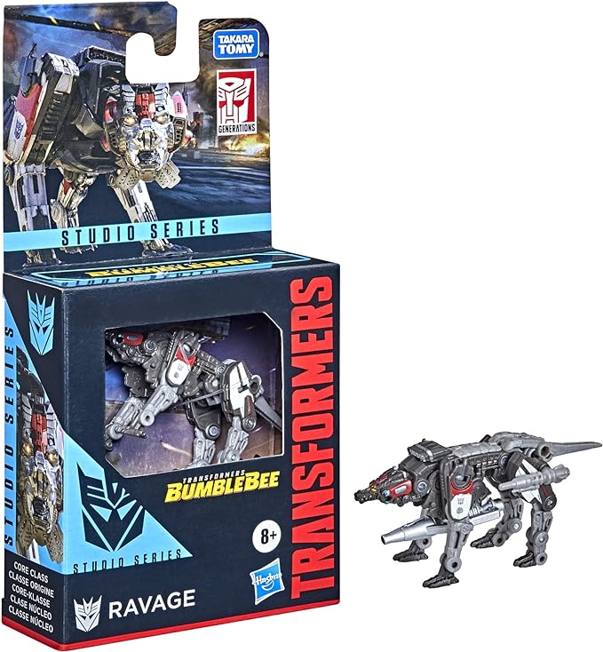 Transformers Toys Studio Series Core Class Bumblebee Ravage Action Figure - Ages 8 and Up, 3.5-inch - Figurio