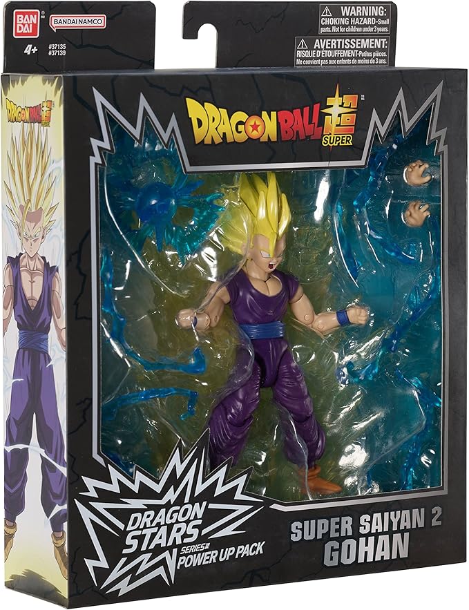 Dragon Stars Series - Dragon Ball Super - Super Saiyan 2 Gohan, Power Up Pack 6.5" Action Figure Set - Figurio