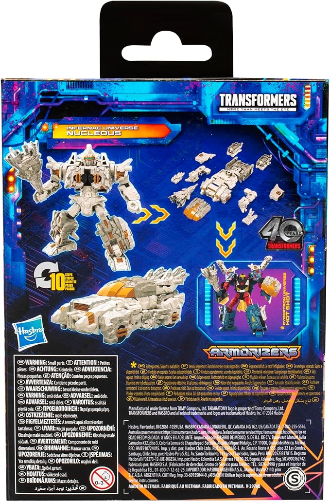 Transformers Legacy United Deluxe Class Infernac Universe Nucleous, 5.5-inch Converting Action Figure, 8+ - Figurio