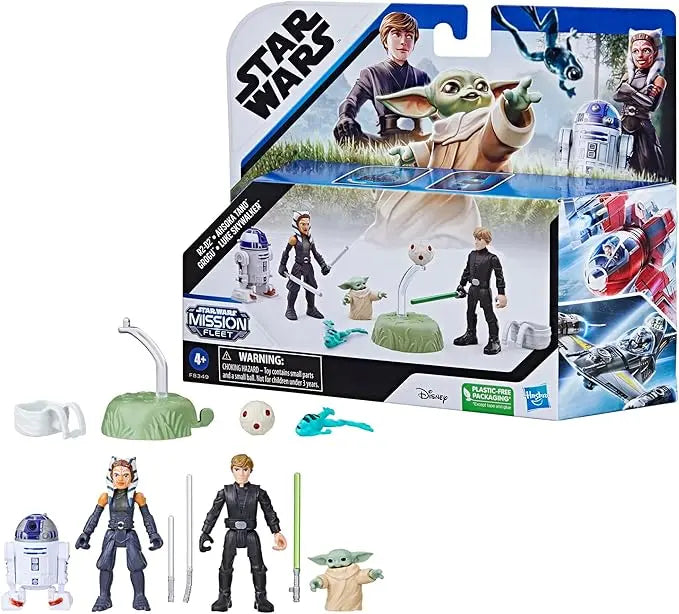 STAR WARS Mission Fleet, 2.5-Inch Scale Grogu Action Figure Set with 4 Figures & 7 Accessories, Toys for 4 Year Old Boys & Girls - Figurio