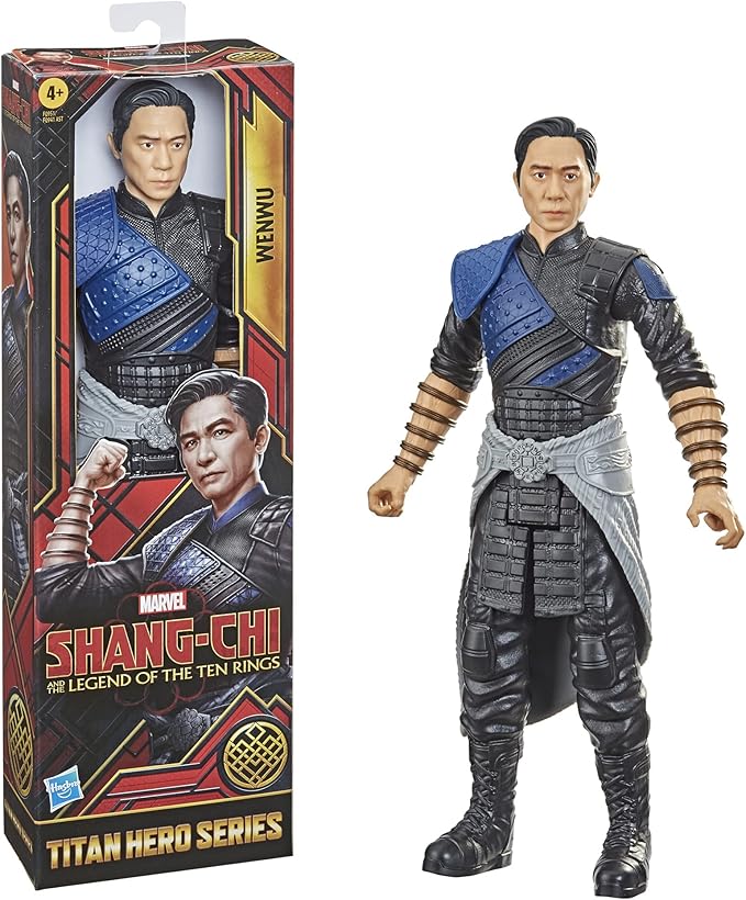 Marvel Hasbro Titan Hero Series Shang-Chi and The Legend of The Ten Rings Action Figure 12-inch Toy Wenwu for Kids Age 4 and Up, Black - Figurio