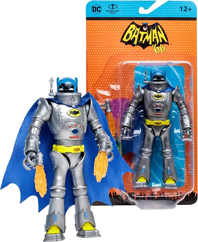 McFarlane Toys - DC Retro Robot Batman (Batman 66' Comic) 6in Action Figure - Figurio