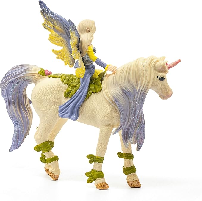 Schleich bayala Fairy Sera with Blossom Unicorn Playset - Enchanting Fantasy Magical Mermaid Fairy and Unicorn Imagination Toys, Perfect for Boys and Girls, Gift for Kids Age 5+ - Figurio