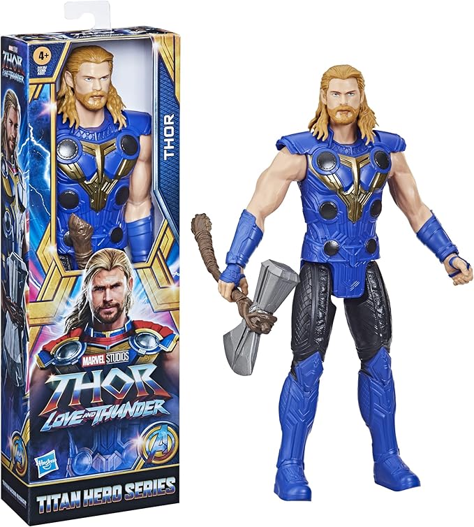 Marvel Marvel Avengers Titan Hero Series Thor Toy, 12-Inch-Scale Thor: Love and Thunder Action Figure with Accessory, Toys for Kids Ages 4 and Up - Figurio