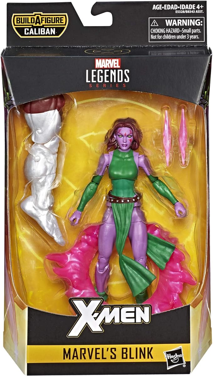 Marvel Hasbro Legends Series 6" Collectible Action Figure Blink Toy (X-Men Collection) for Ages 4 and up– with Caliban Build-A-Figure Part - Figurio