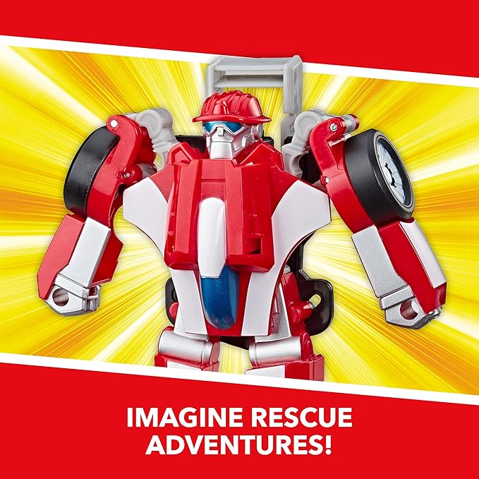 Transformers Playskool Heroes Rescue Bots Academy Heatwave The Fire-Bot Converting Toy, 4.5-Inch Action Figure, Toys for Kids Ages 3 and Up - Figurio