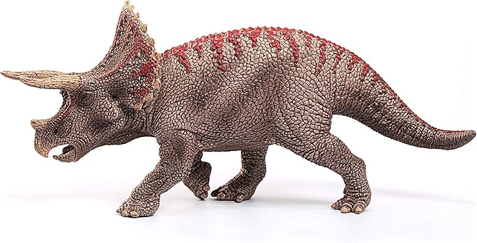 Schleich Dinosaurs Realistic Triceratops Dinosaur Figure - Authentic and Highly Detailed Prehistoric Jurassic Dino Toy, Highly Durable for Education and Fun for Boys and Girls, Ages 4+ - Figurio