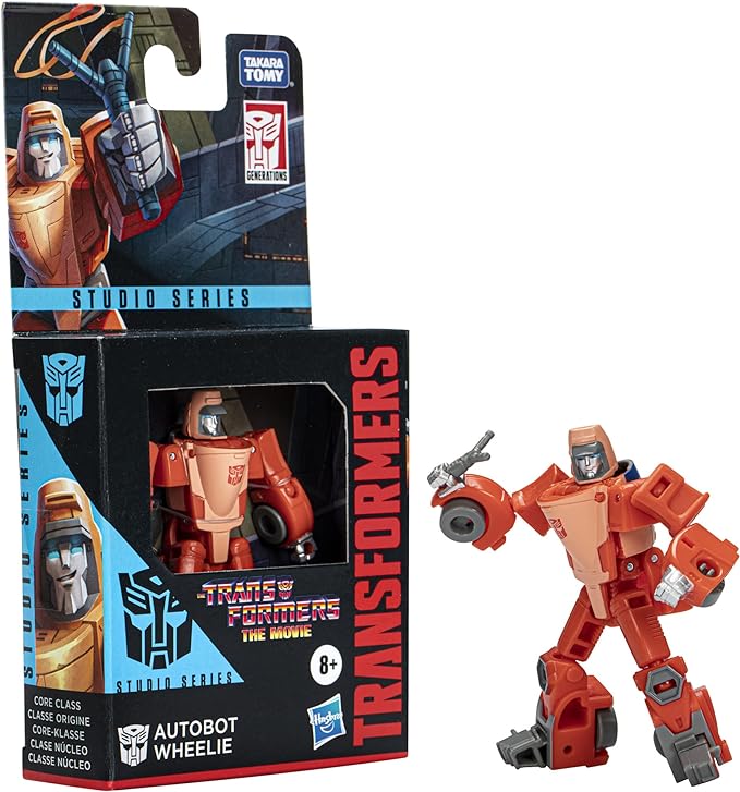 Transformers Toys Studio Series Core Class The The Movie Autobot Wheelie Action Figure - Ages 8 and Up, 3.5-inch - Figurio