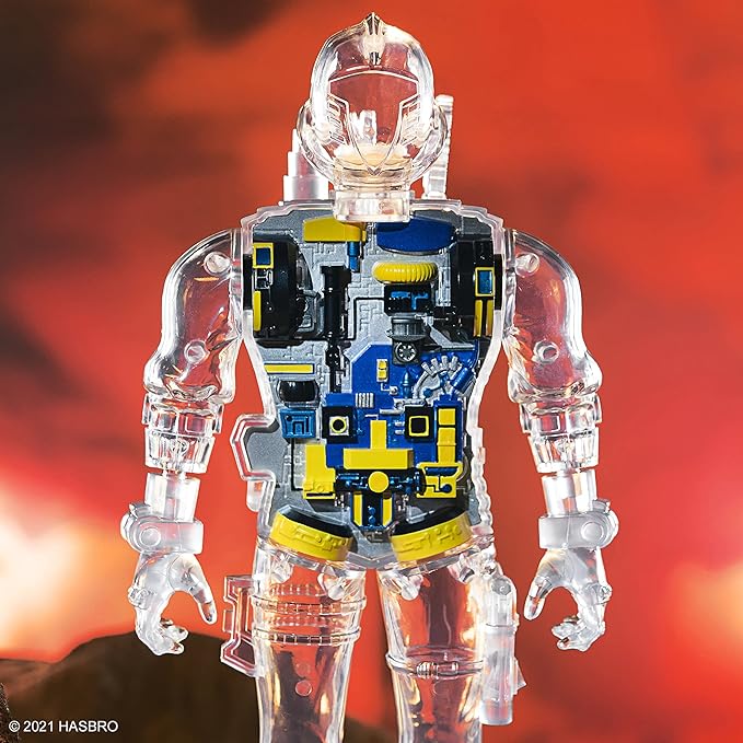 Super7 G.I. Joe Super Cyborg Cobra B.A.T. (Clear) Action Figure, Multicolor - Figurio