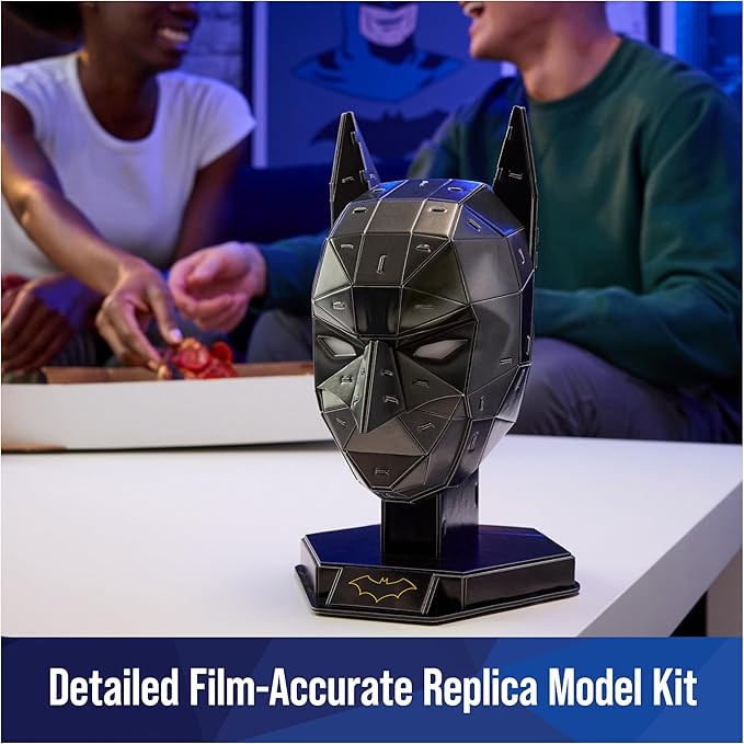 DC Batman 3D Puzzle Model Kit with Stand 90 Pcs, Batman Toys Desk Decor, Building Toys, 3D Puzzles for Adults & Teens Ages 12+ - Figurio