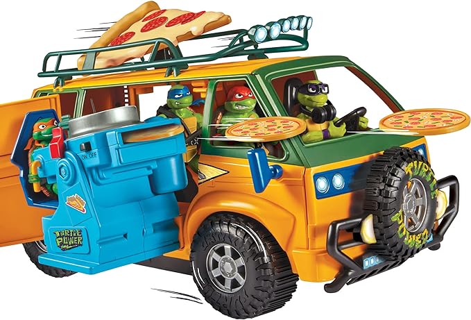 Teenage Mutant Ninja Turtles: Mutant Mayhem Pizza Fire Delivery Van by Playmates Toys - Figurio