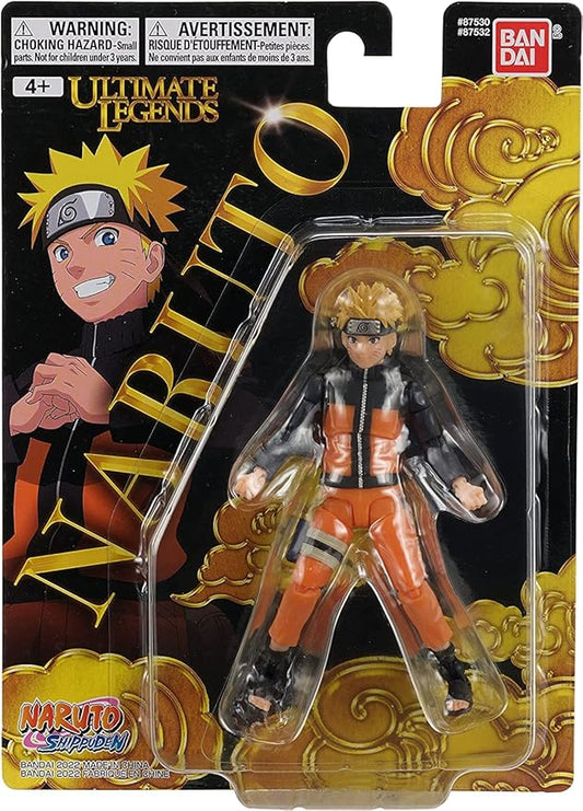 Bandai Ultimate Legends Naruto Action Figure | Adult Naruto Uzumaki Anime Figure | 12cm Naruto Figure with 15+ Points of Articulation Collectable Anime Merch | Naruto Shippuden Themed Anime Gifts - Figurio